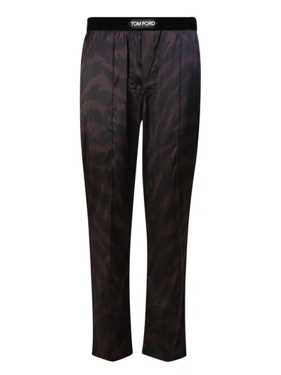 Tom Ford Silk Pajama Pants. Convenient And Practical Design In Purple