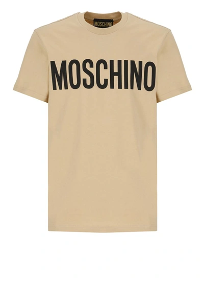 Moschino Cotton T-shirt In Neutrals