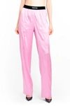 Tom Ford Stretch Silk Satin Pajama Pants In Purple