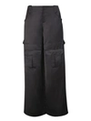 TOM FORD TOM FORD BLACK VISCOSE AND LINEN BLEND LONG SKIRT