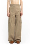 Valentino Cotton-blend Canvas Wide-leg Cargo Pants In Beige
