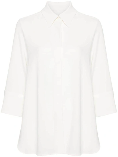 Alberto Biani Satin Shirt In White