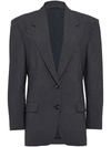 BRUNELLO CUCINELLI BRUNELLO CUCINELLI TROPICAL WOOL JACKET WITH SHINY DETAILS