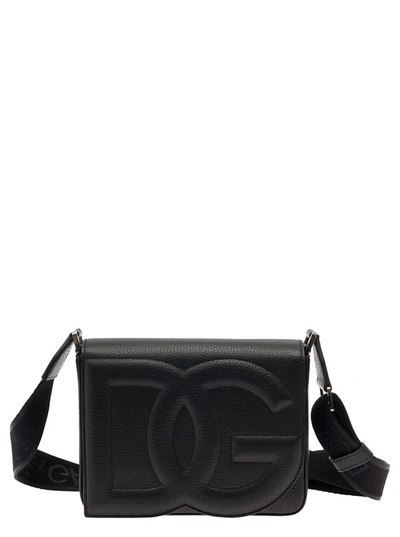 Dolce & Gabbana Dg Embossed In Black