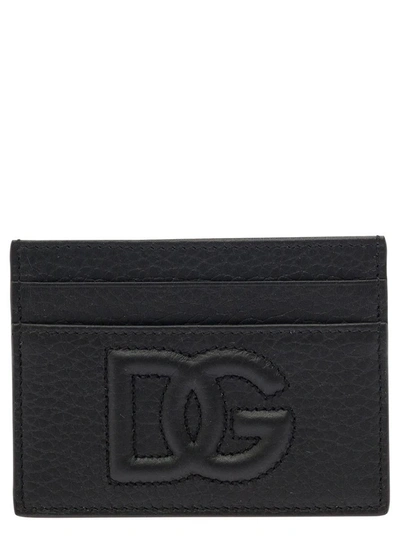 Dolce & Gabbana Dg Embossed In Black