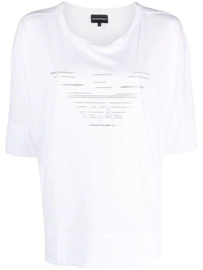 Ea7 Emporio Armani Logo Cotton T-shirt In White