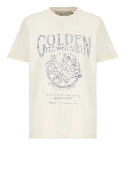 GOLDEN GOOSE GOLDEN GOOSE T-SHIRTS AND POLOS IVORY