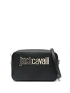 Just Cavalli Logo-lettering Cross Body Bag In Black