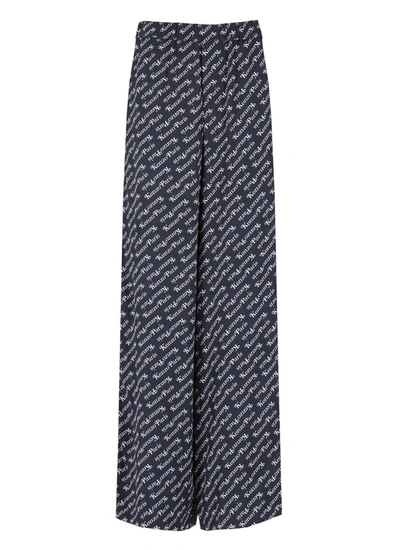 KENZO KENZO TROUSERS BLUE