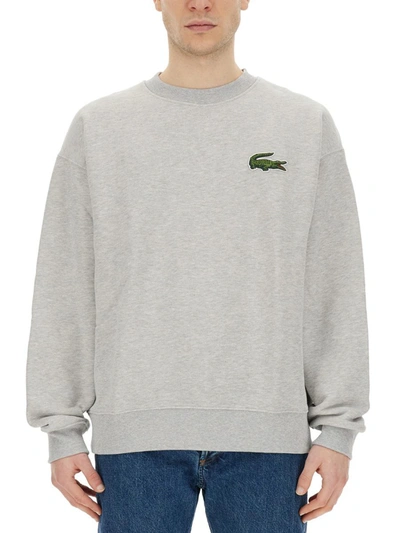 Lacoste Sweatshirt With Logo In Grey