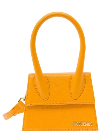 Jacquemus Le Chiquito Moyen Tote Bag In Orange