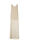 The Nina Studio Woman Midi Dress Gold Size L Polyester In Neutrals