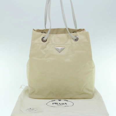 Pre-owned Prada Synthetic Tote Bag () In Beige