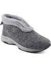 Easy Spirit Treepose 2 Womens Faux Fur Lined Bootie Slippers In Grey