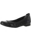 Ros Hommerson Ronnie Womens Toe Cap Ballet Flats In Blue