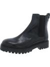 KENNETH COLE REACTION SALT LUG WOMENS PATENT PULL ON CHELSEA BOOTS