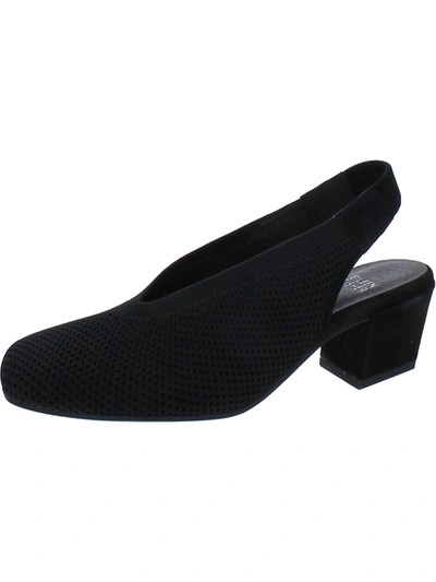 Eileen Fisher Womens Square Toe Casual Block Heels In Black