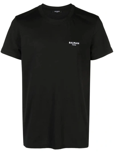 Balmain Flock T-shirt Classic Fit Clothing In Black