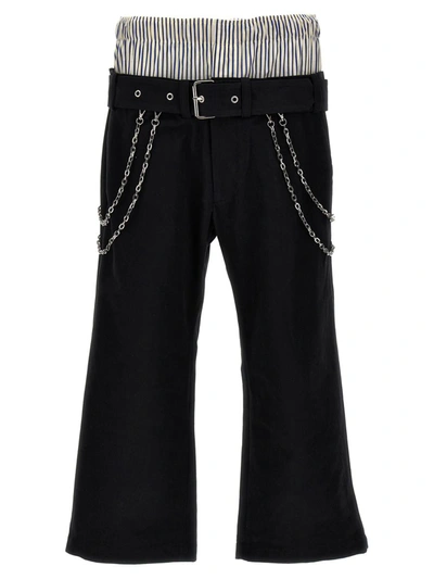Bluemarble 'double Layered Boxer' Pants In Black