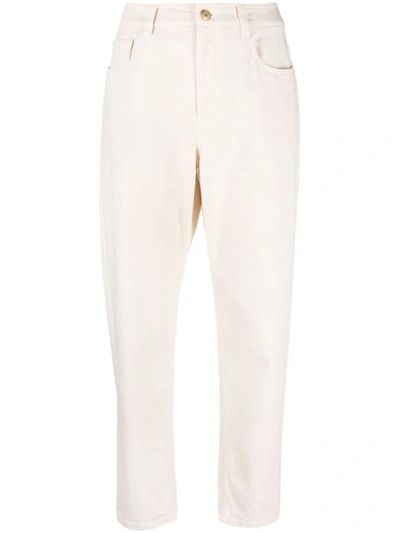 BRUNELLO CUCINELLI BRUNELLO CUCINELLI CROPPED DENIM TROUSERS