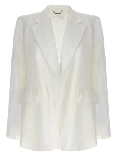 Chloé Double-breasted Blazer In White