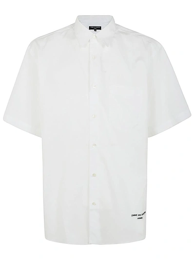 Comme Des Garçons Homme Deux Comme Des Garçons Homme Iconic Cotton Shirt With Logo Clothing In White