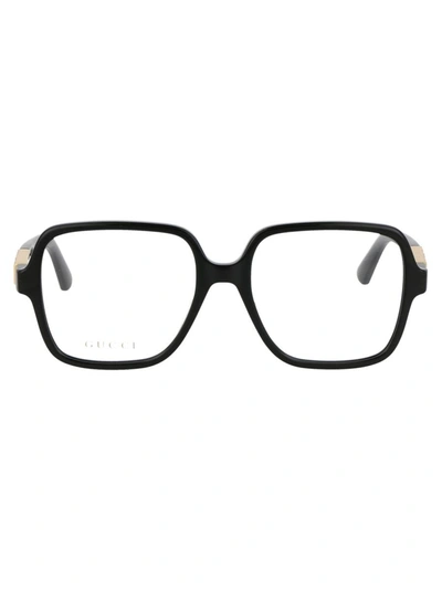 Gucci Gg1193o Black Glasses In 001 Black Black Transparent