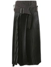 JUNYA WATANABE JUNYA WATANABE X COMME DES GARÇONS PLEATED LONG SKIRT CLOTHING