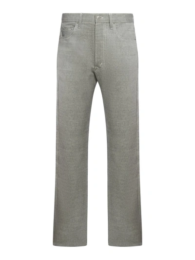 Maison Margiela Regular & Straight Leg Trousers In Grey