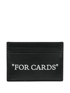OFF-WHITE OFF-WHITE LOGO CREDIT CARD CASE