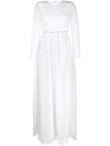 Self-portrait Self Portrait Grid Sequin Maxi Dress In White