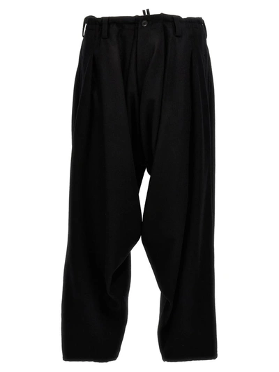 Yohji Yamamoto Low Crotch Pants In Black