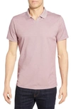Robert Barakett Casey Johnny Collar Polo In Coral Tulip