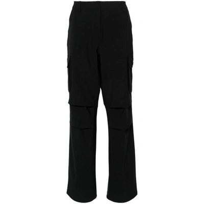 Coperni Logo-patch Wide-leg Trousers In Black