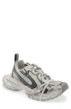 Balenciaga 3xl Metallic Mesh Lace Trainer Sneakers In Eggshell/ Black