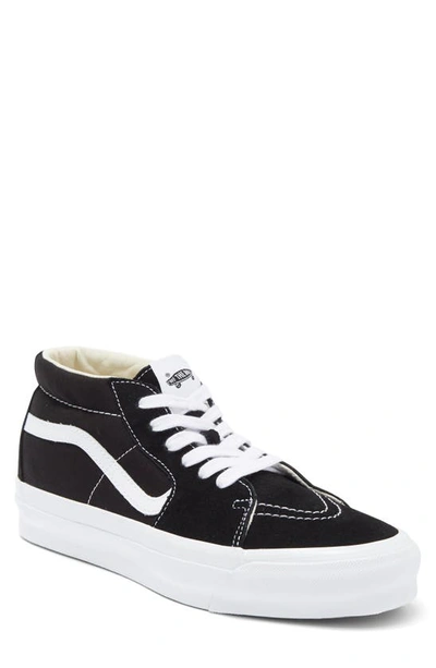 Vans Sk8-mid Reissue Sneaker In Black/white
