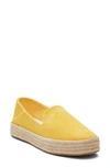 Toms Carol Suede Platform Espadrille In Yellow