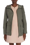 Moncler Melia Short Parka Jacket In Urban Bronze