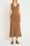 LUXELY LUXELY WILDER SLEEVELESS MIDI SWEATER DRESS