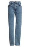 ALEXANDER WANG EMBELLISHED RELAXED STRAIGHT LEG JEANS