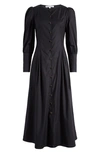 REFORMATION REFORMATION HALIA LONG SLEEVE BUTTON-UP DRESS