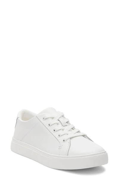 Toms Women's Kameron Casual Lace Up Platform Sneakers In White Leather