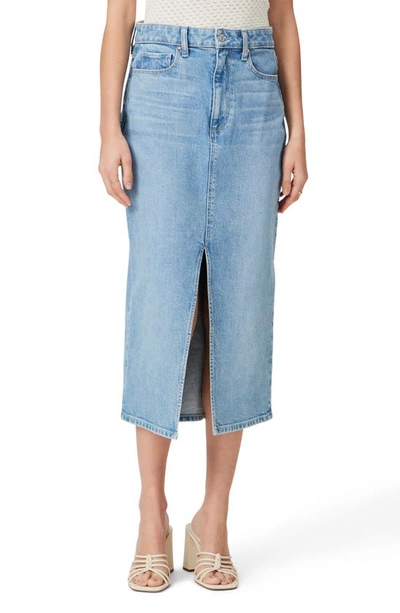 PAIGE ANGELA DENIM MIDI SKIRT