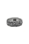 JOHN VARVATOS JOHN VARVATOS ARTISAN STERLING SILVER BAND RING