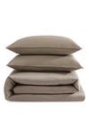 CALVIN KLEIN CALVIN KLEIN ORGANIC EARTH COTTON SATEEN DUVET COVER & SHAMS SET