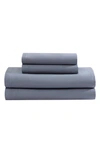 Calvin Klein Organic Earth Cotton Sateen Sheet Set In Blue