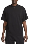 Nike Men's Solo Swoosh Short-sleeve Heavyweight Top In Black