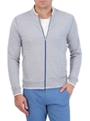 Robert Graham Ackerman Knit Zip Jacket In Blue