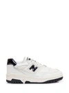 New Balance 550 Sneakers In White With Black Detail In White