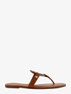 Tory Burch Miller Calf Leather Sandal In Brown